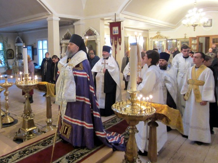 Епископ Гедеон совершил Новогодний молебен