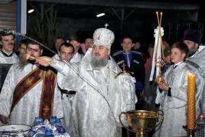 Епископ Гедеон возглавил Крещенские богослужения в г. Георгиевске