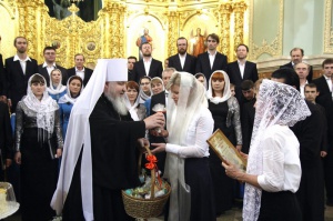 Архиерейский хор Георгиевской епархии принял участие в Пасхальном хоровом соборе
