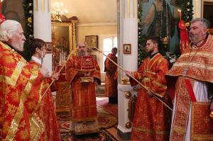Епископ Гедеон в Антипасху совершил литургию в Никольском соборе