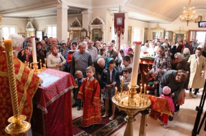 Епископ Гедеон в Антипасху совершил литургию в Никольском соборе