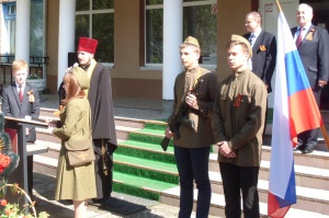 Священник и прихожане села Прасковея приняли участие в праздновании Дня Победы
