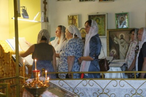 Владыка молился на всенощном бдении в самом восточном храме Георгиевской епархии