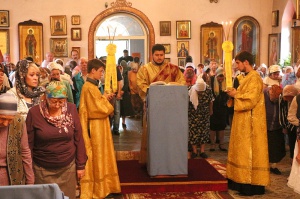Архиерейская литургия в Неделю пред Воздвижением