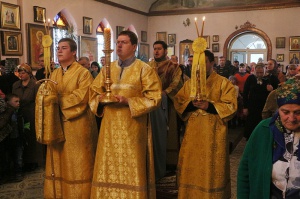 Архиерейская литургия в Георгиевском храме Георгиевска