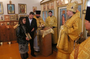 Архиерейская литургия в Ильинском храме посёлка Новоульяновского