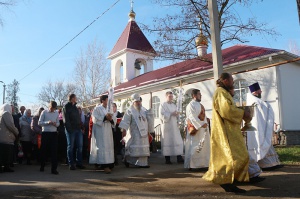 Епископ Гедеон возглавил престольные торжества в Михайловском храме села Архангельского
