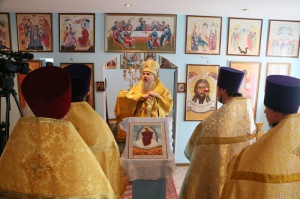 Архиерейская литургия в молитвенном доме села Правокумского