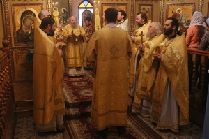 Богослужение в третью годовщину архиерейской хиротонии епископа Гедеона