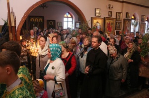 Вербное воскресенье в Георгиевском храме города Георгиевска