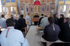 Духовенство Георгиевского округа приступило к Таинству Исповеди
