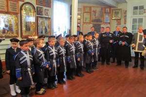 Юные казачата станицы Лысогорской приняли присягу