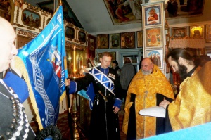 В с. Солдато-Александровском освящено новое знамя местного казачьего общества