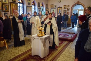 Епископ Гедеон возглавил всенощное бдение праздника Сретения Господня