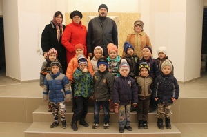 Детсадовцы пришли на экскурсию в сельский храм
