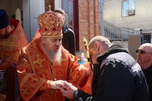 Епископ Гедеон совершил Литургию в Покровском тюремном храме ИК-3