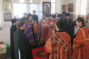 Епископ Гедеон совершил Литургию в Покровском тюремном храме ИК-3