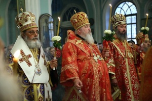 Епископ Гедеон принял участие во всенощном бдении в Андреевском соборе города Ставрополя