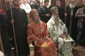 Епископ Гедеон принял участие в Божественной литургии в храме Гроба Господня в Иерусалиме