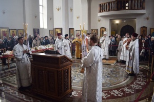 Епископ Гедеон возглавил заупокойные богослужения мясопустной родительской субботы