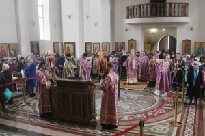 Епископ Гедеон возглавил богослужения последней в этом Великом посту родительской субботы