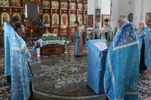 В Георгиевском соборе отпраздновали Успение Пресвятой Богородицы