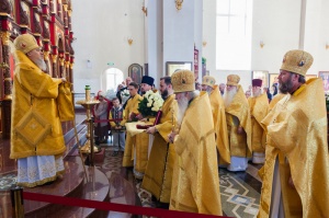 В день своего тезоименитства епископ Гедеон возглавил богослужения в Георгиевском соборе