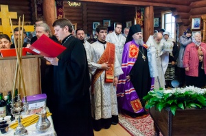 Епископ Гедеон совершил освящение Ильинского храма посёлка Нового и диаконскую хиротонию