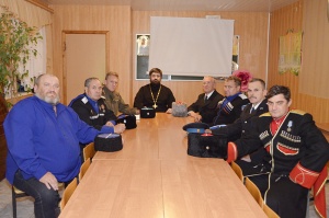 Казачий духовник принял участие в заседании совета атаманов Новоселицкого районного казачьего общества