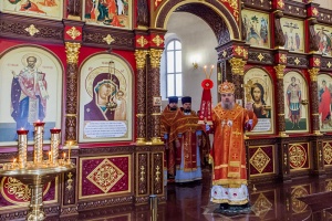 В Георгиевском соборе почтили память обновления храма святого великомученика Георгия Победоносца в Лидде