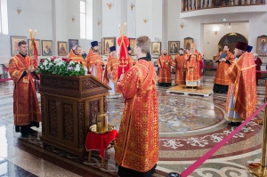 День памяти колесования великомученика Георгия почтили в Георгиевском соборе