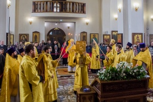 В свой 56-й день рождения епископ Гедеон совершил Литургию в Георгиевском соборе