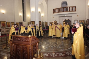 В Георгиевском соборе состоялся Новогодний молебен