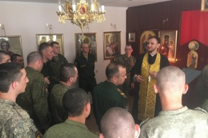 Военнослужащие 205-й мотострелковой бригады отпраздновали Пасху Христову