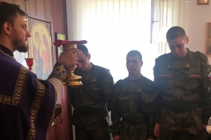 Военнослужащие 205-й мотострелковой бригады отпраздновали Пасху Христову