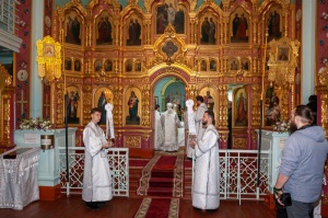 Епископ Гедеон освятил храм станицы Лысогорской и совершил диаконскую хиротонию