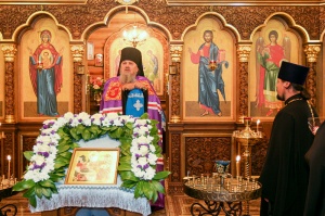 Епископ Гедеон возглавил всенощное бдение праздника Рождества Богородицы в храме посёлка Шаумянского