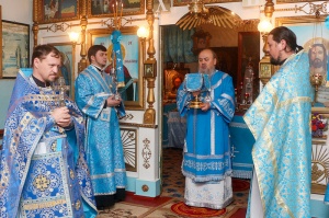 Епископ Гедеон возглавил престольное торжество Покровского молитвенного дома станицы Урухской