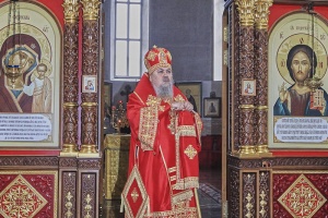 В свой 59-й день рождения епископ Гедеон совершил Литургию в Георгиевском соборе