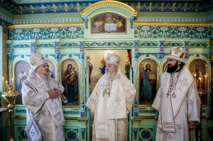 В праздник Обрезания Господня епископ Гедеон сослужил главе Ставропольской митрополии
