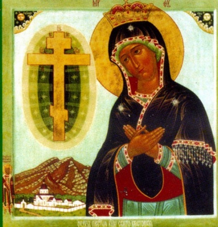 Свято-Крестовская икона Божией Матери, написанная Николаем Груздевым.