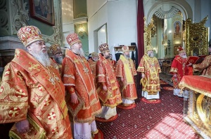 В день памяти святителя Игнатия Брянчанинова Епископ Гедеон принял участие в Литургии в Казанском кафедральном соборе Ставрополя
