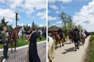 Священник принял участие в трёхдневном казачьем конном переходе по степям Ставрополья