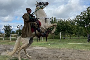Священник принял участие в трёхдневном казачьем конном переходе по степям Ставрополья